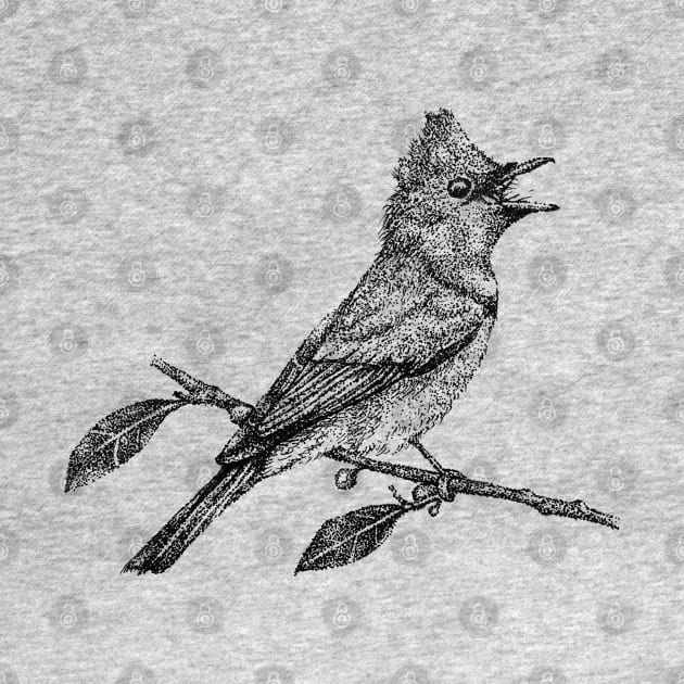Leaden Flycatcher Bird by wingzha
